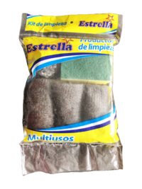 Kit Estrella 2 esponjas y 4 mallas
